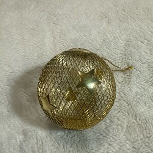 Gold Star Mesh Ornament
